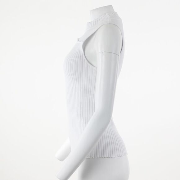 Rebecca Taylor Cutout Rib Knit Sweater Tank - Picture 4 of 5